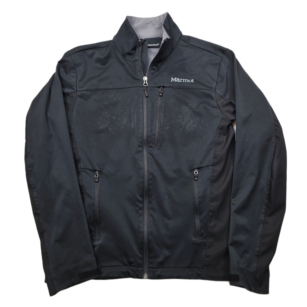 Marmot‎ GORE WINDSTOPPER Softshell Jacket Men's Small Black Zip Layer Work